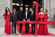 Andreas Fettchenhauer, Harald G. Huth, Carsten Spallek und Jens Kirbach beim 'LP 12 - Mall of Berlin' Opening am 25.09.2014